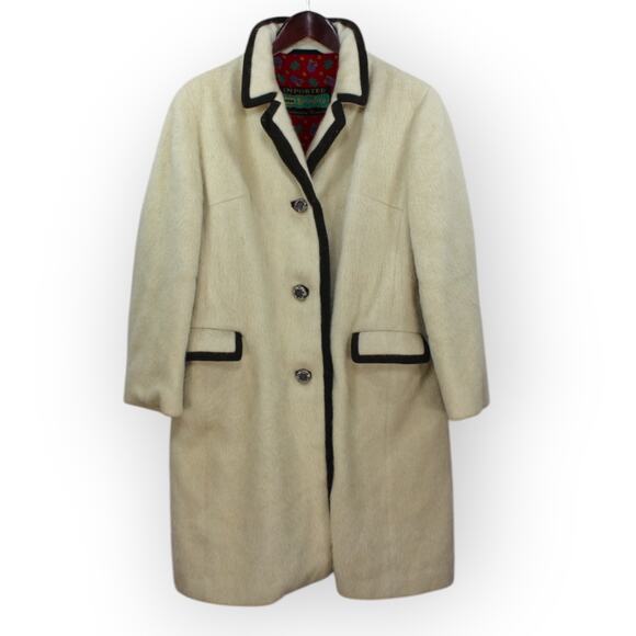 Vintage Miss Lodenfrey Coat Small/Medium Austrian Mohair Wool Ornate Buttons - Picture 4 of 16